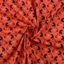 Baumwolle Twill Druck laminiert - Very Cherry - koralle - In my Garden - Hamburger Liebe