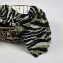 Viskose - Tiger - Crincle Lurex - khaki/gold