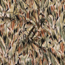 Viskose Crepe - Pinselstriche - khaki/sand
