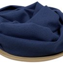 RESTSTÜCK 0,80m !!! - Viskose Feinstrick Jersey - Skale - dark blue