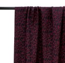 RESTSTÜCK 0,60m !!! - Viskose - Pauline - Leoprint - bordeaux - Swafing