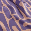 Viskose Popeline - Karsta - flieder/nude