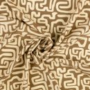 Viskose Popeline - Rumen - creme/braun