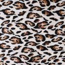 Viskose Satin - Yolanda Leo - sand/black