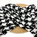 Viskose Jersey Punta - Tango - black/offwhite