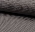 Waffelpique - Baumwolle - dark grey