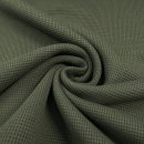 Strickjersey - Mini Waffel - khaki