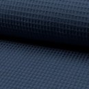 Waffelpique - Baumwolle - dark jeans