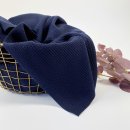 B-Ware!!! - Modalstrick - Waffle Knit - 80cm Panel - blue navy - Waffle Fall