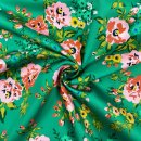 Bio Baumwoll Satin - Sweet Rose - Wildflower - Cloud9 Fabrics