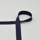 Schrägband - Baumwolle - unelastisch - 20 mm - dark navy