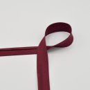 Schrägband - Baumwolle - unelastisch - 20 mm - bordeaux