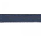 Schrägband - Musselin - 20mm - dark jeans
