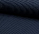 RESTSTÜCK 0,50m!!! - Bündchen Schlauch - Heavy Rib - Navy melange