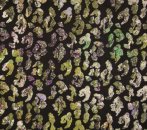 RESTSTÜCK 70cm !!! - Jacquard Lurex - animalprint - schwarz