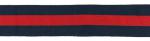 Ripsband - unelastisch 3 cm - marine/rot