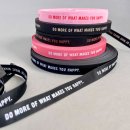 Webband - Do more of what makes you happy - schwarz/weiß - #mehretikette - Ännisews und Prülla
