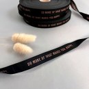 Webband - Do more of what makes you happy - schwarz/bronze - #mehretikette - Ännisews und Prülla