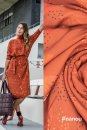 Viskose - Nanou Flower - golden dots - brown - Fibremood