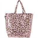 Shopper - Acid Leo - rosa/neongrün - 41x55x19cm