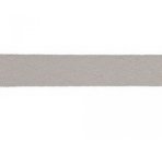 Schrägband - Musselin - 20mm - silver grey