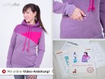 Papierschnittmuster - Nelly - Freestyle Hoodie - Damen - Pattydoo