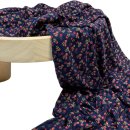 RESTSTÜCK 1,0m !!! - Viskosejersey - Field of Flowers - navy